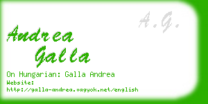 andrea galla business card